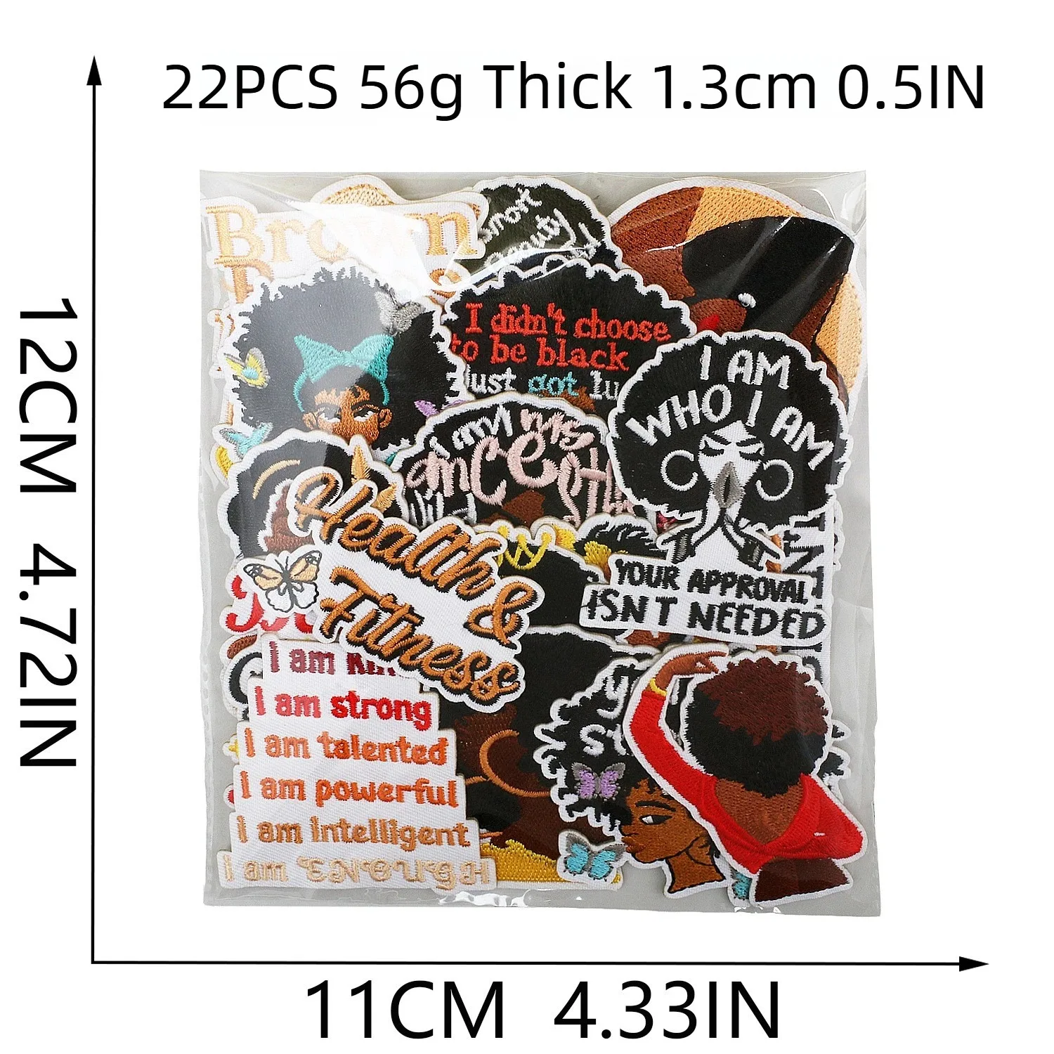 Sewing Label - 1/5PCS Cartoon Black Embroidery Cloth Crown