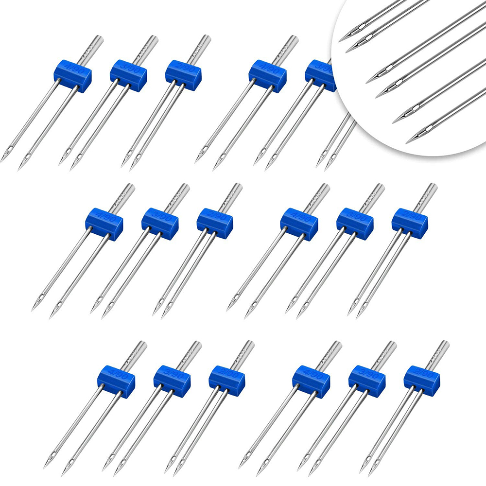 3-9Pcs Sewing Machine Twin Nee - Twin Needle Stretch recension och pris