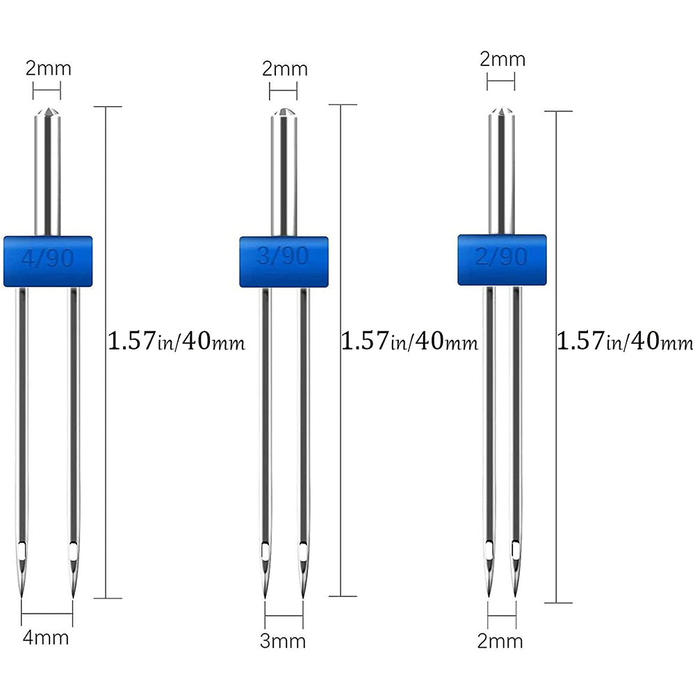 3PCS Sewing Double Twin Needle - Twin Needle Stretch recension och pris
