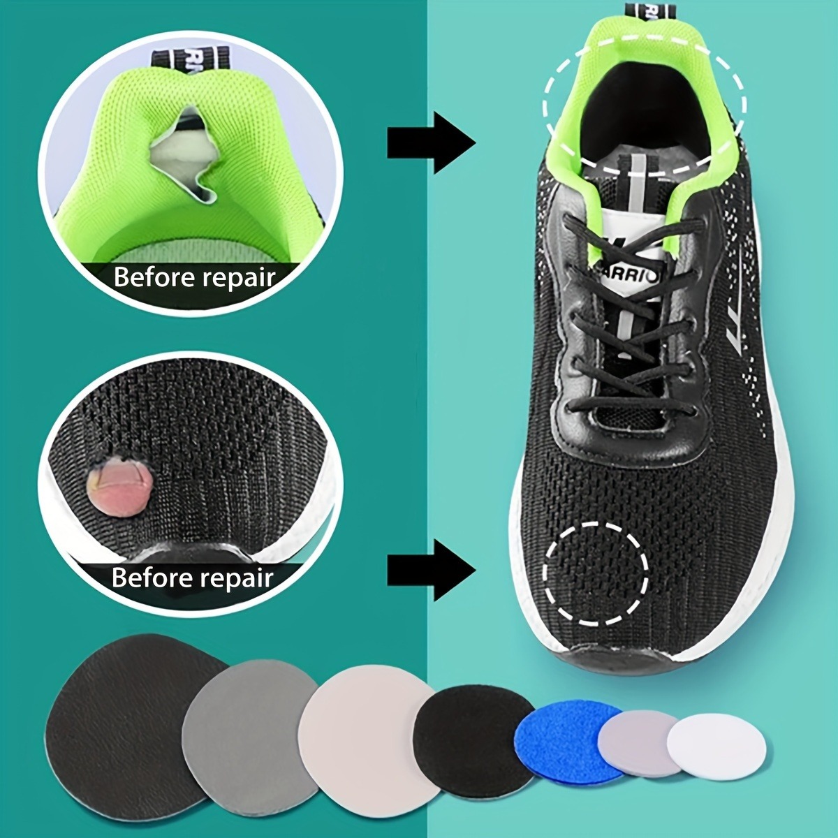 6 Pcs Self-Adhesive Shoe Patch - Sewing Repair recension och pris