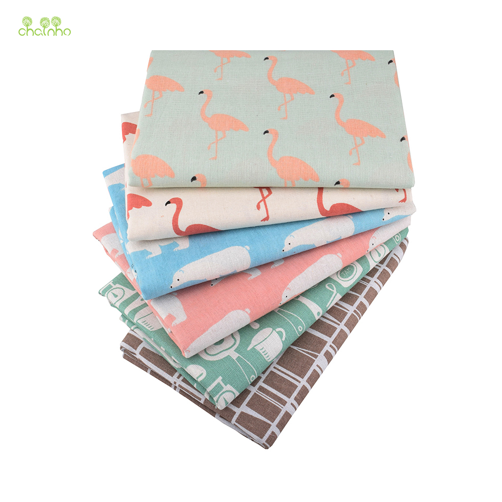 Chainho,Printed Cotton Linen F - Sewing Geotextile Fabric recension och pris