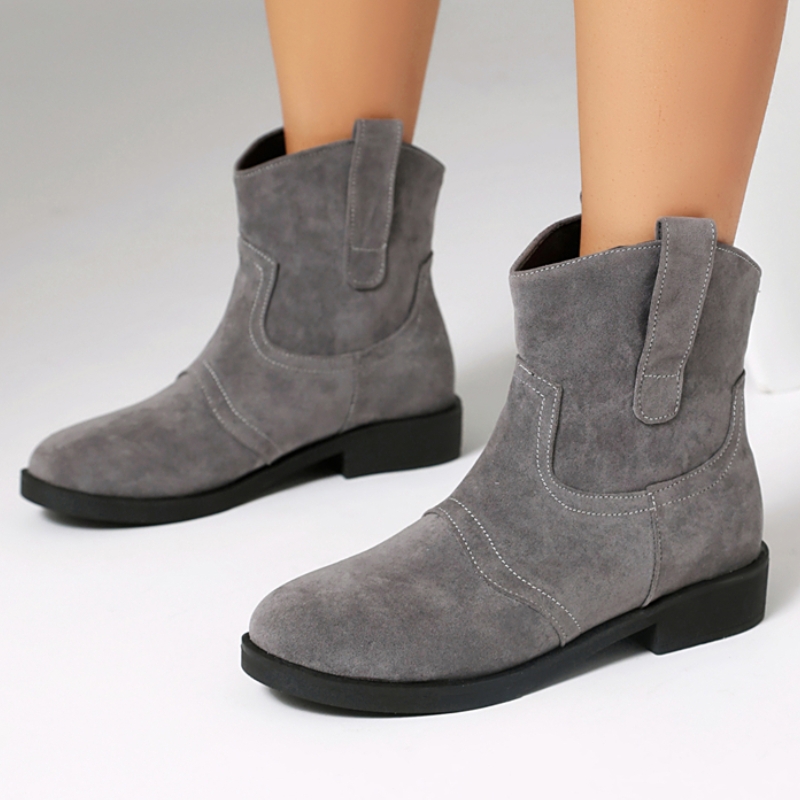 Gray Ankle Boots for Women 202 - Sewing Fleece recension och pris