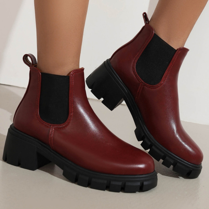 Black Women's Ankle Boots Autu - Sewing Fleece recension och pris