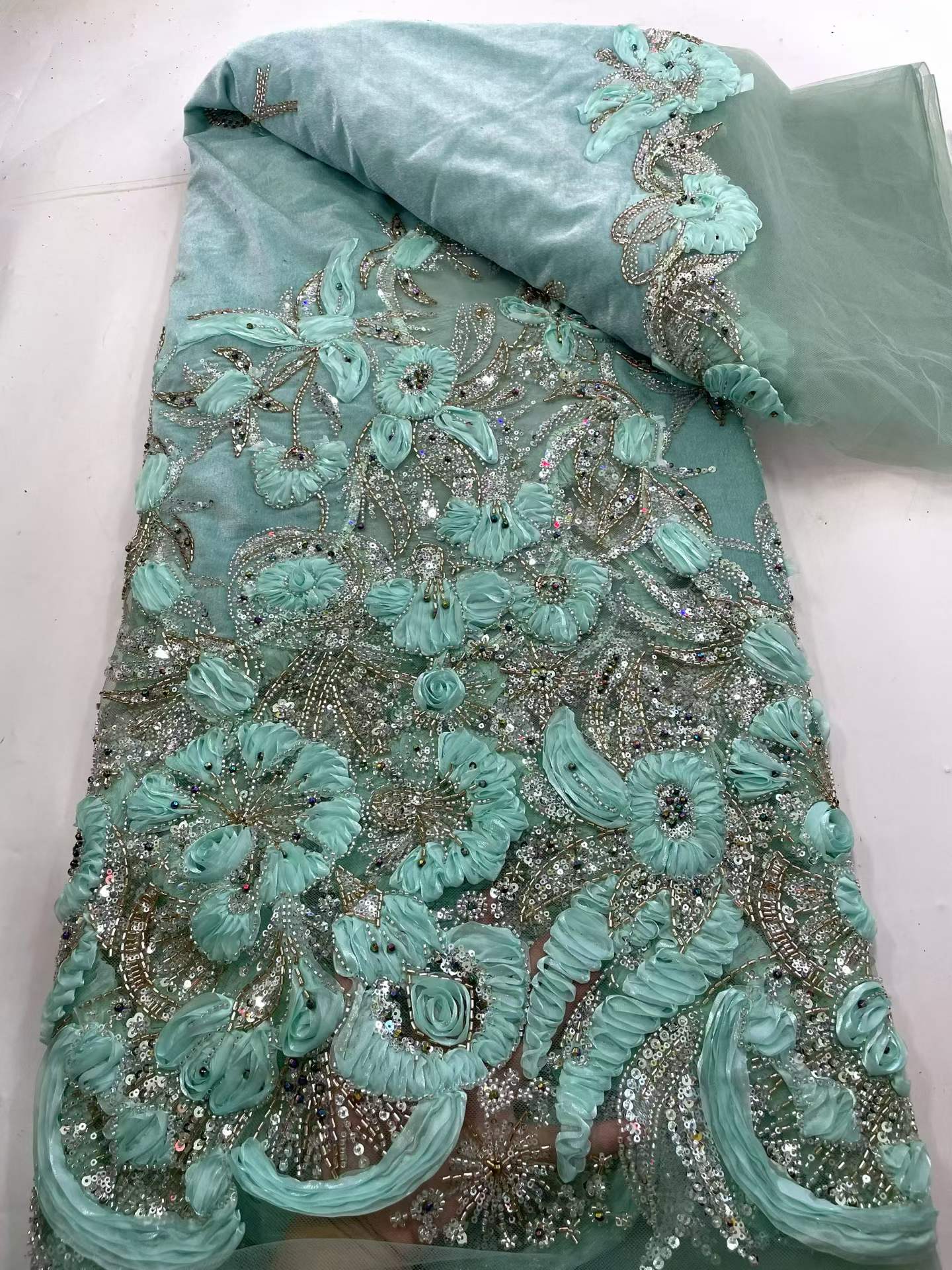 African Sequins Velvet Lace Fa - Sewing Velvet Fabric recension och pris