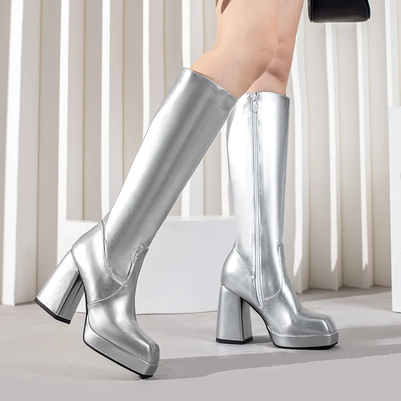 Green Winter Women Platform Kn - Sewing Zipper recension och pris
