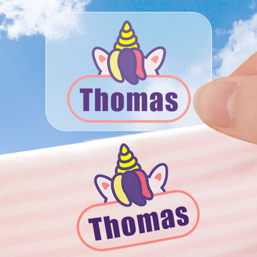 Custom Iron on Name Sticker Pe - Sewing Label recension och pris