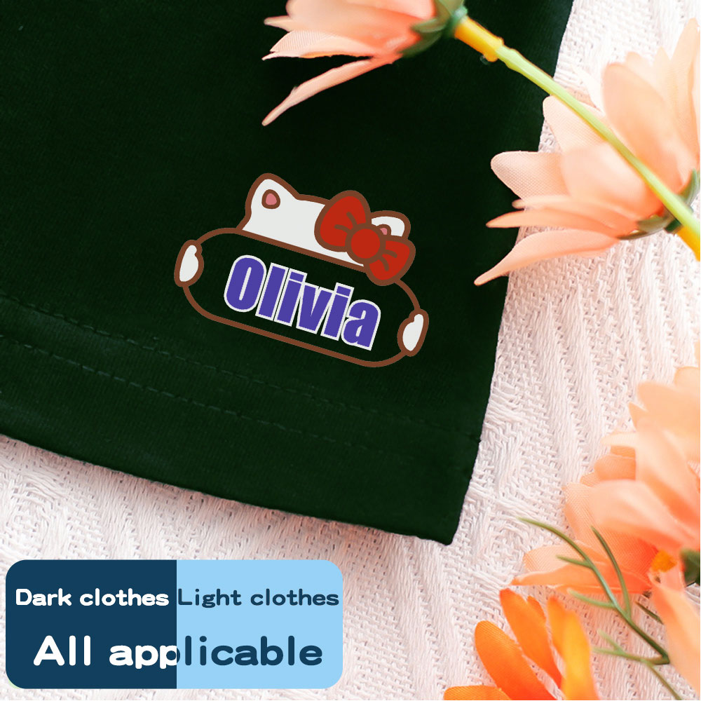 Custom Iron on Name Sticker Pe - Sewing Label recension och pris